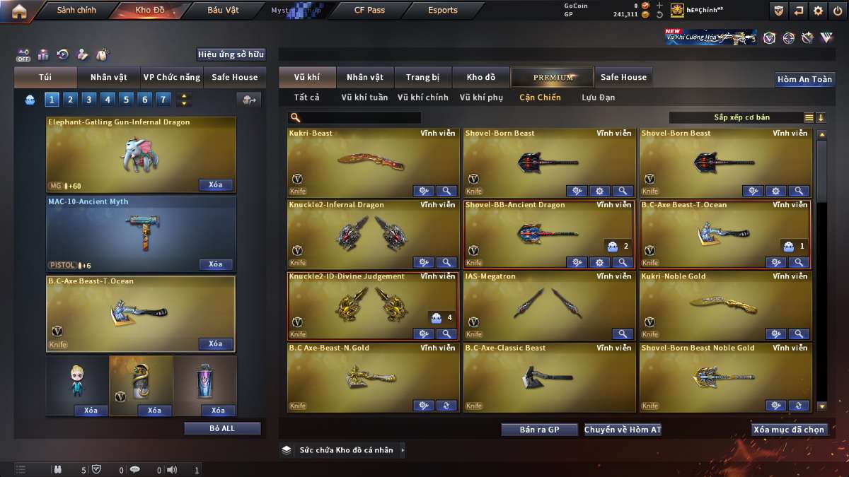shop acc cf uy tin gia re